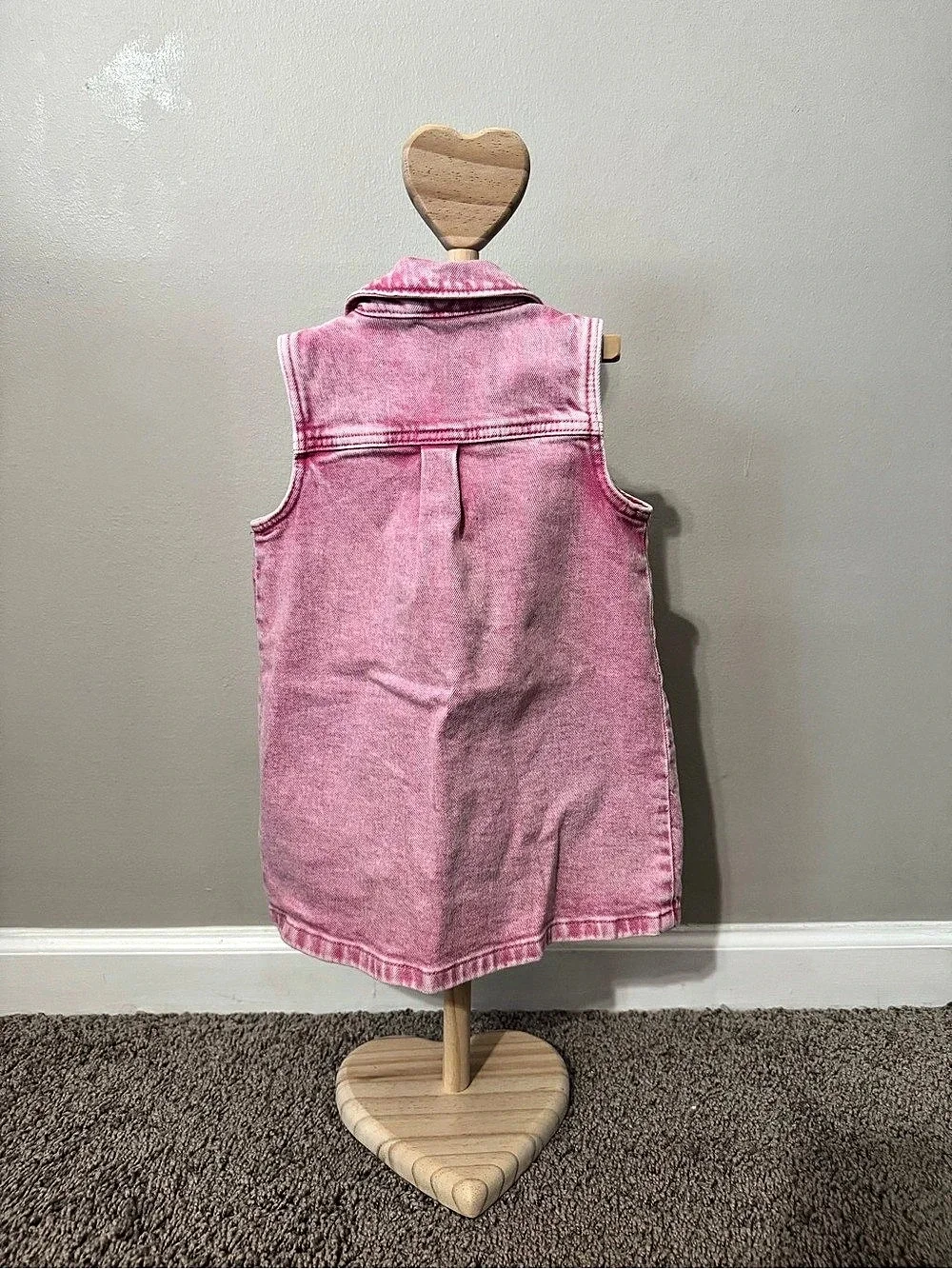Baby Gap Girls Pink Denim Dress 18-24M